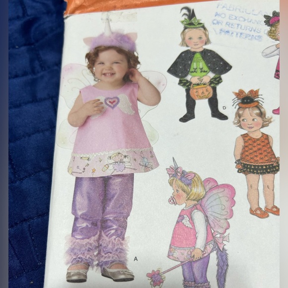 Simplicity 1774 - Unicorn, Witch, Red Riding Hood Cat costume patten 1/2 1 2 3 4 - Picture 2 of 6